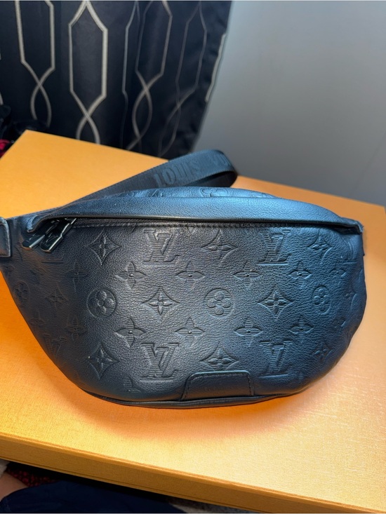 Louis Vuitton Other - Louis Vuitton Black Monogram Embossed Leather Belt Bag
